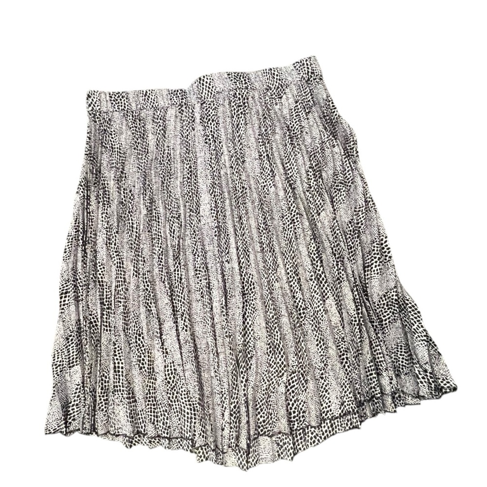 Lane Bryant Pleated Skirt Size 22/24 Animal Print Mobwife Full NWT Elastic Waist
